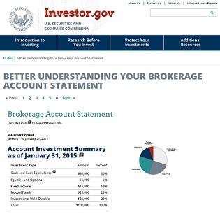 Better Understanding Your Brokerage Account Statement Better Understanding Your Brokerage Account Statement